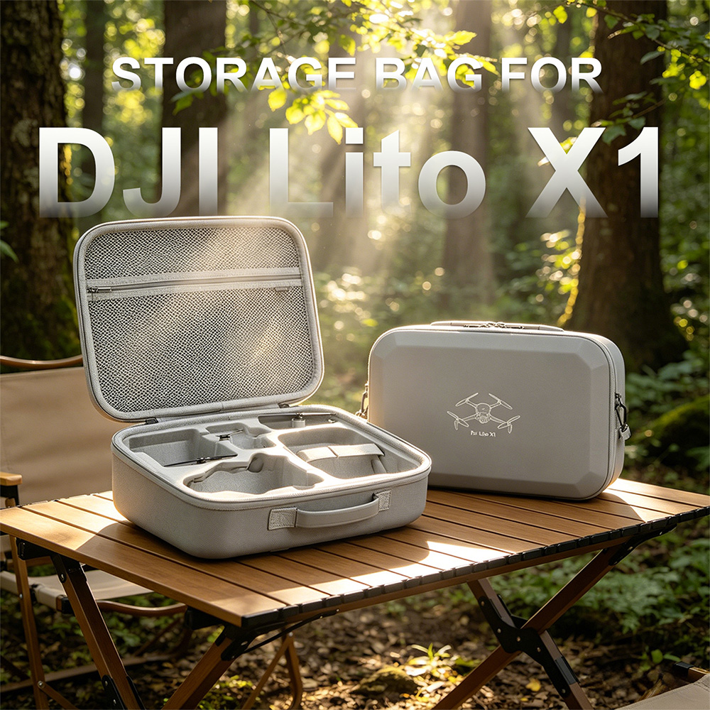 Drone Hard Shell Case - XFJI PU Lederen Harde Shell Schouder