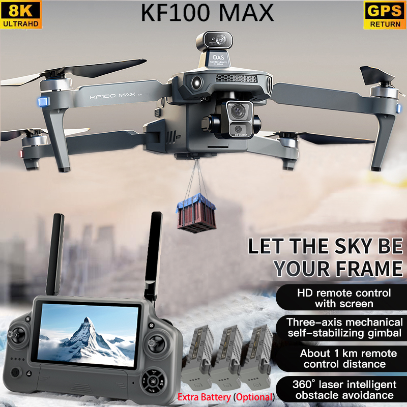 KF100 MAX GPS Drone 4K Camera  - Drone Controller Screen recensie en prijs