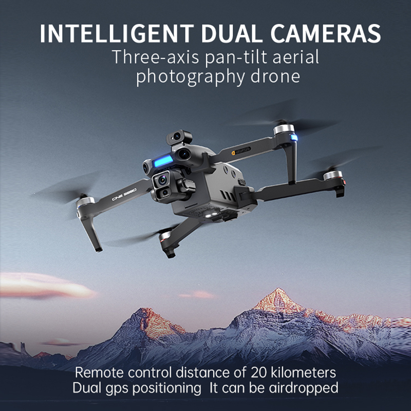 2026 Nieuwe 8K Dual Camera Dro - Drone Controller Screen recensie en prijs
